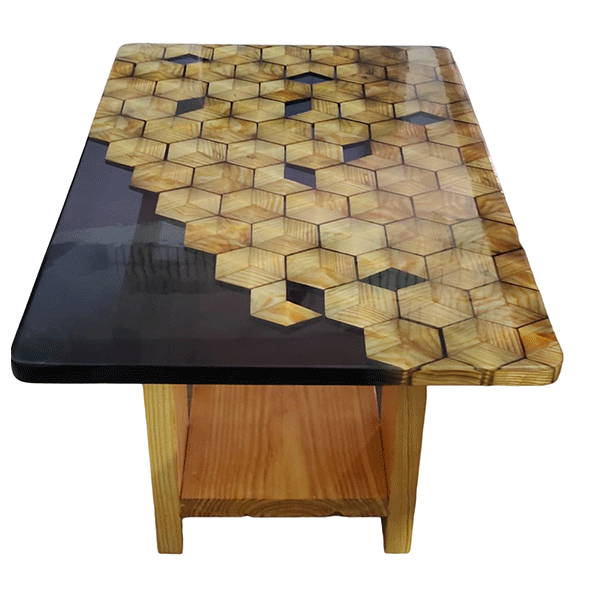 epoxy rasin furniture Teapoy